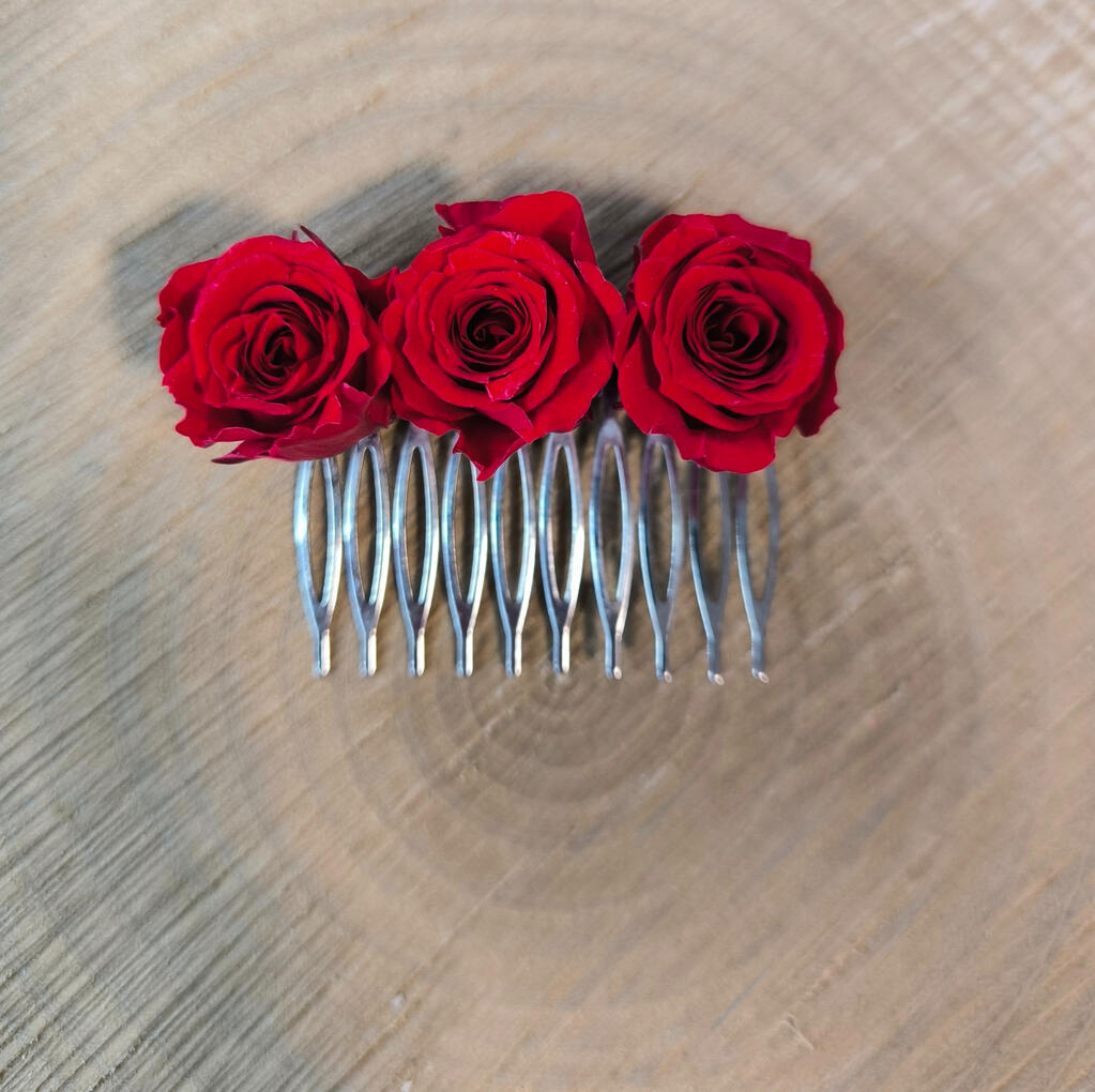 Trio de roses éternelles